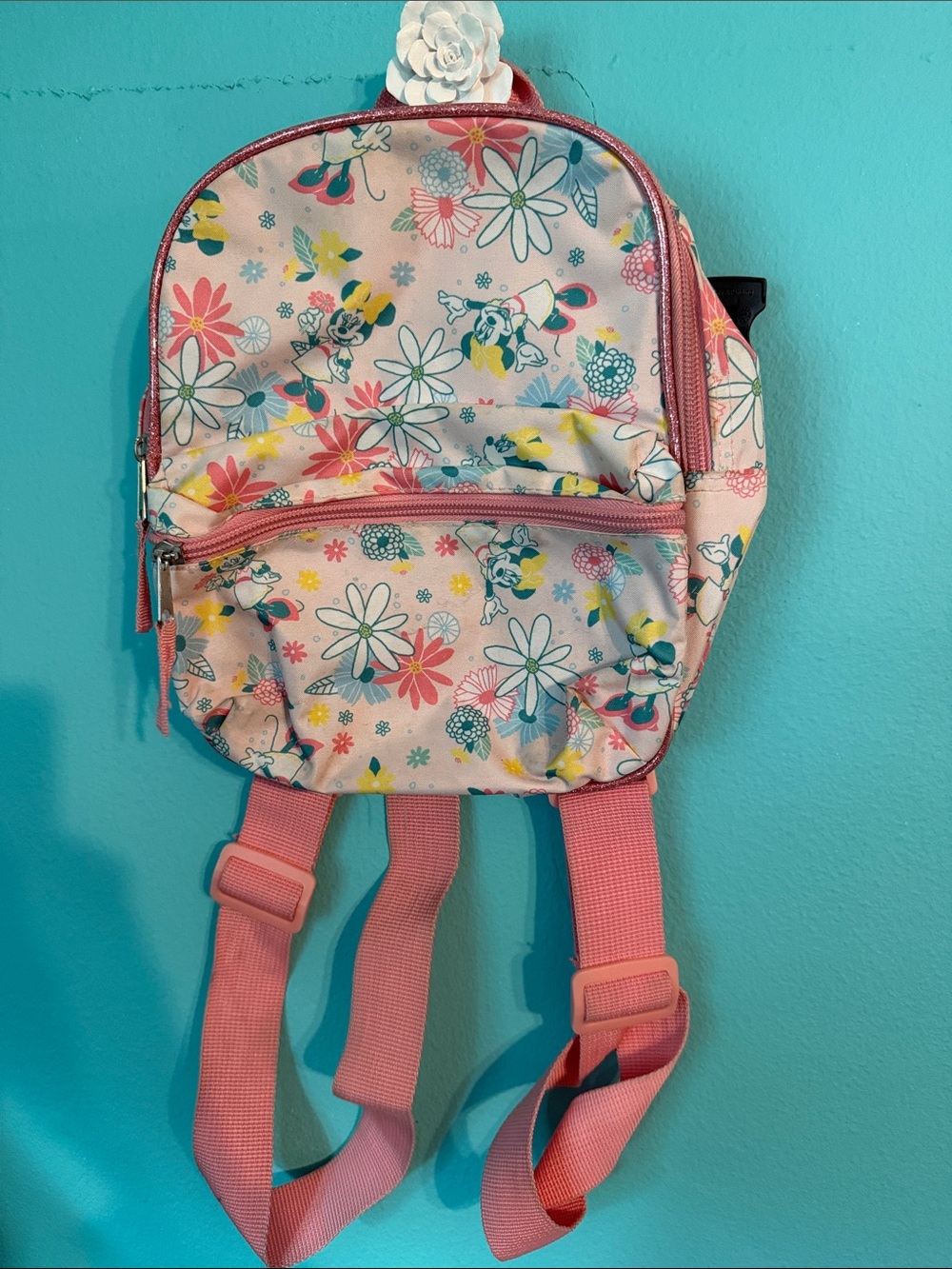 #757 Disney Mickey Mouse Floral Mini Backpack